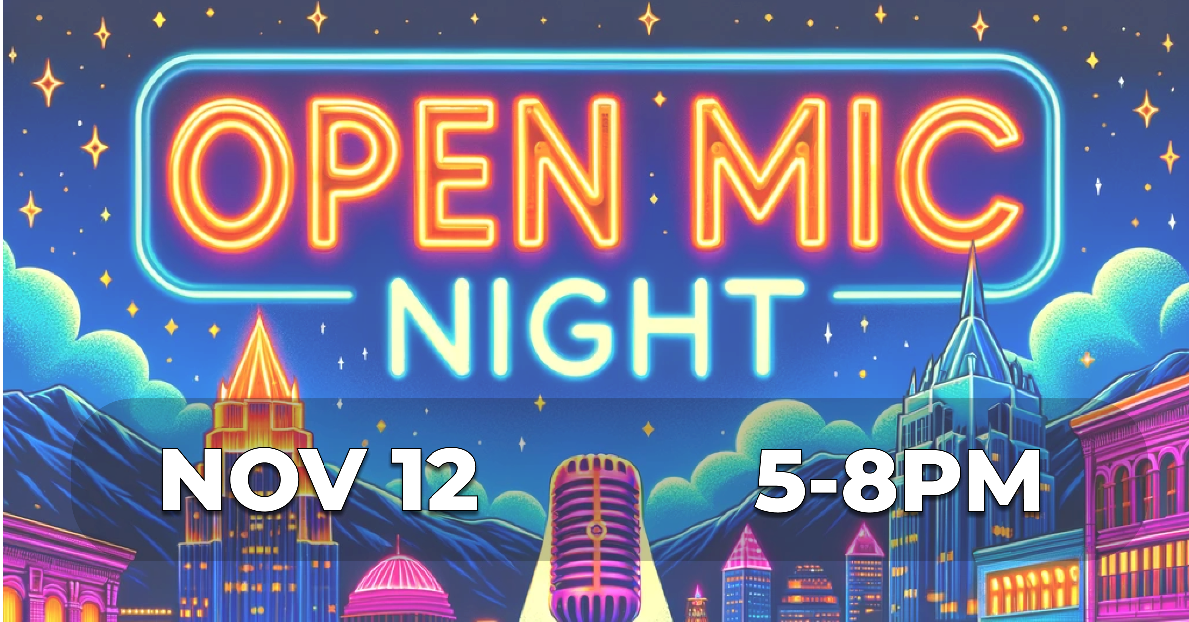Open Mic Night Event Header